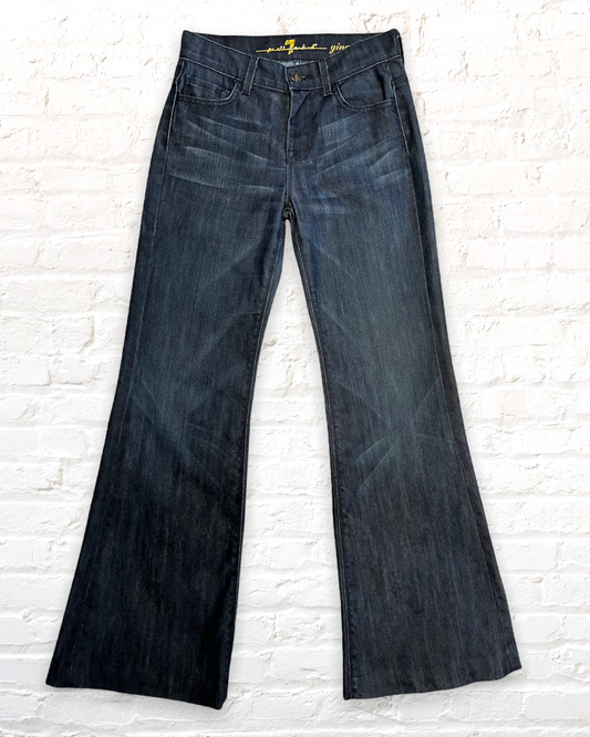 7 for all Mankind / Ginger / Wide Leg Flare / 25x31